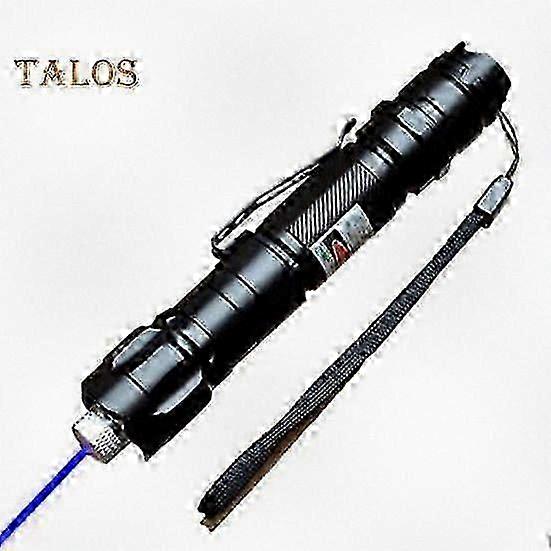 High Power Green Laser Pointer Flashlight with Rechargeable 18650 Battery, Long Range Beam Spot and Star Cap Design