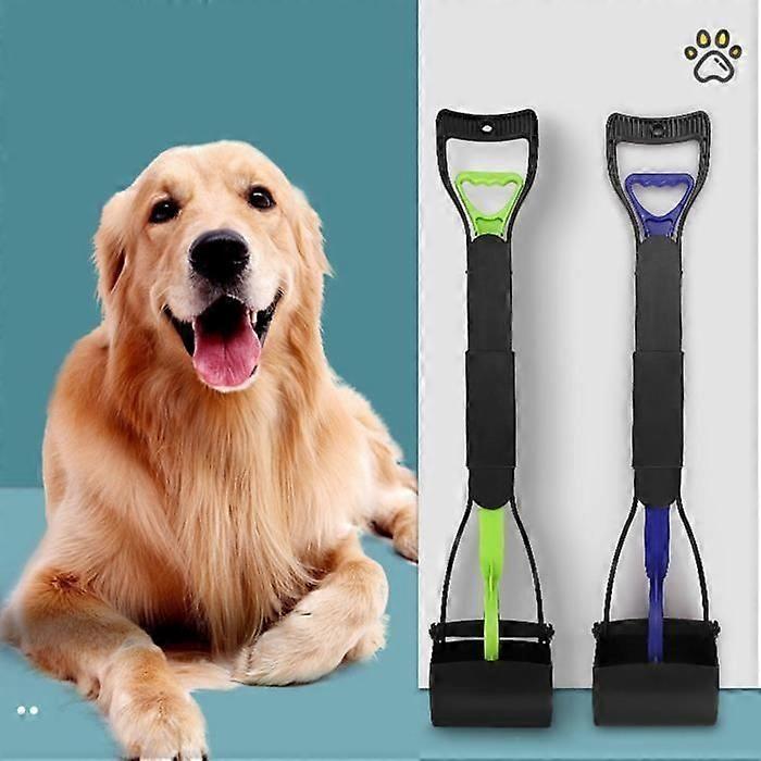 Fydun Foldable Dog Pooper Scooper - White - Medium - Foldable Design Tooth-Shaped Bite