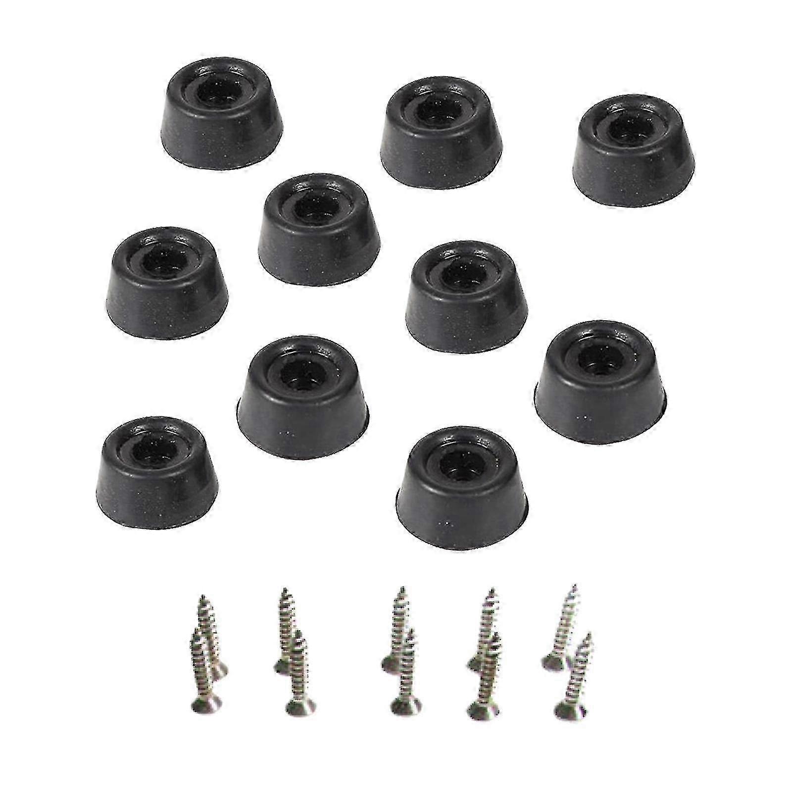 10 Pack Billiard Cue Bottom Protective Pads Rubber Inserts for Cue Tips Edition 0909