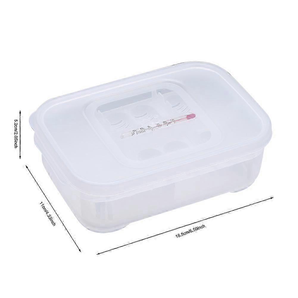 Transparent Plastic Reptile Egg Incubator Box 16.5x11x5.2cm