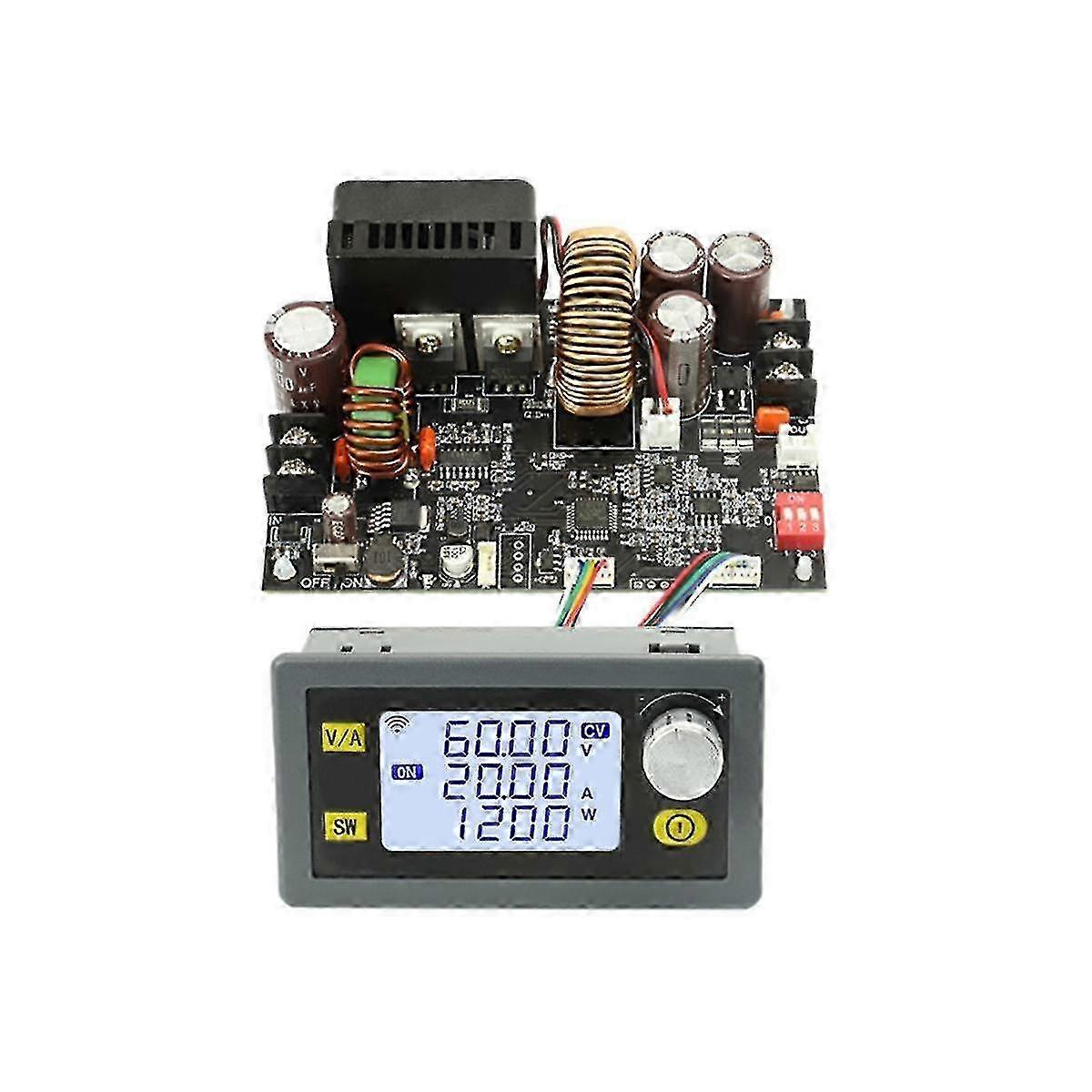 2025 1200w Dc Cnc Antihypertensive Boost Converter 6-70v Adjustable Power Supply Input Constant Voltage