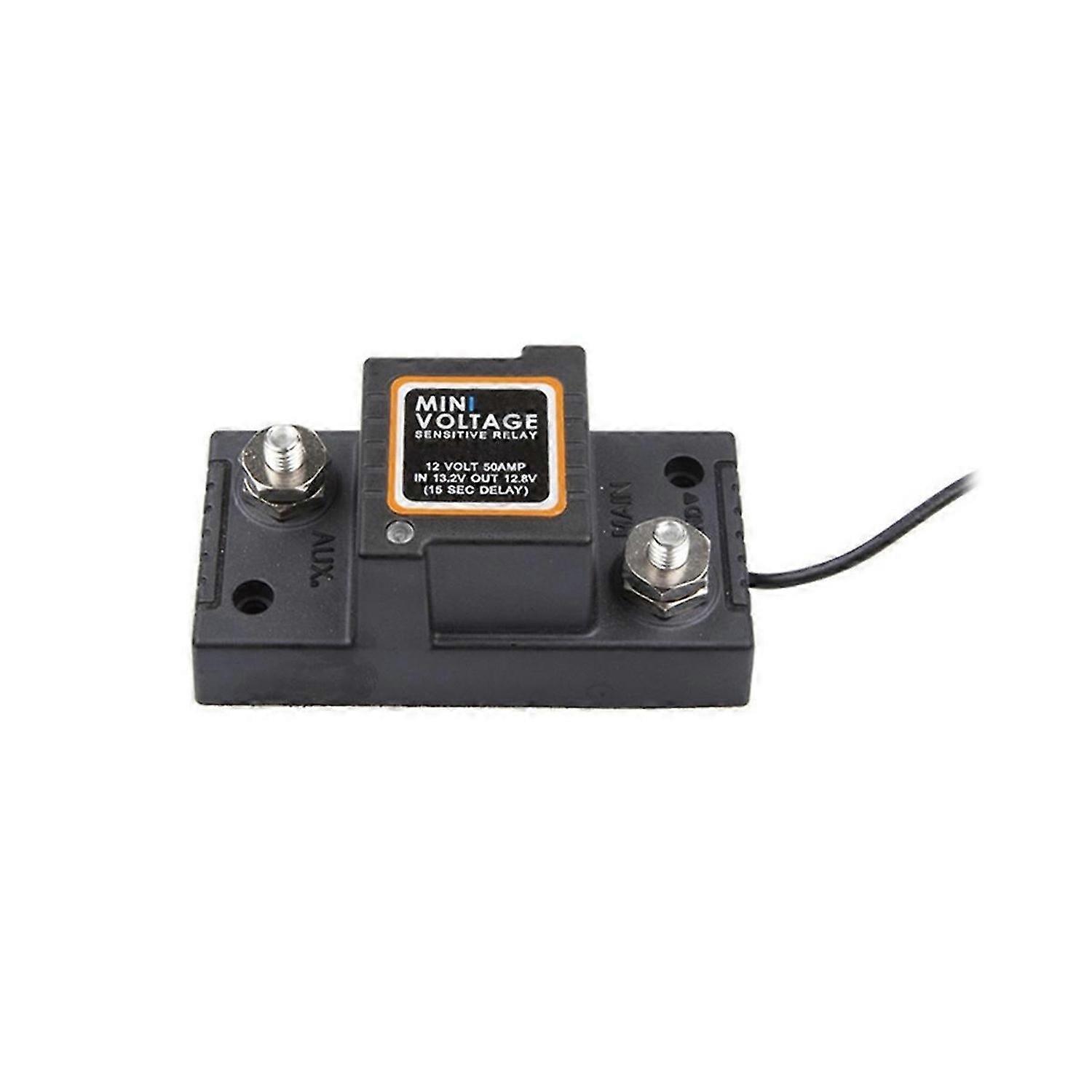 Dual Battery Isolator Waterproof Mini Voltage Sensitive Relay 12V 50A