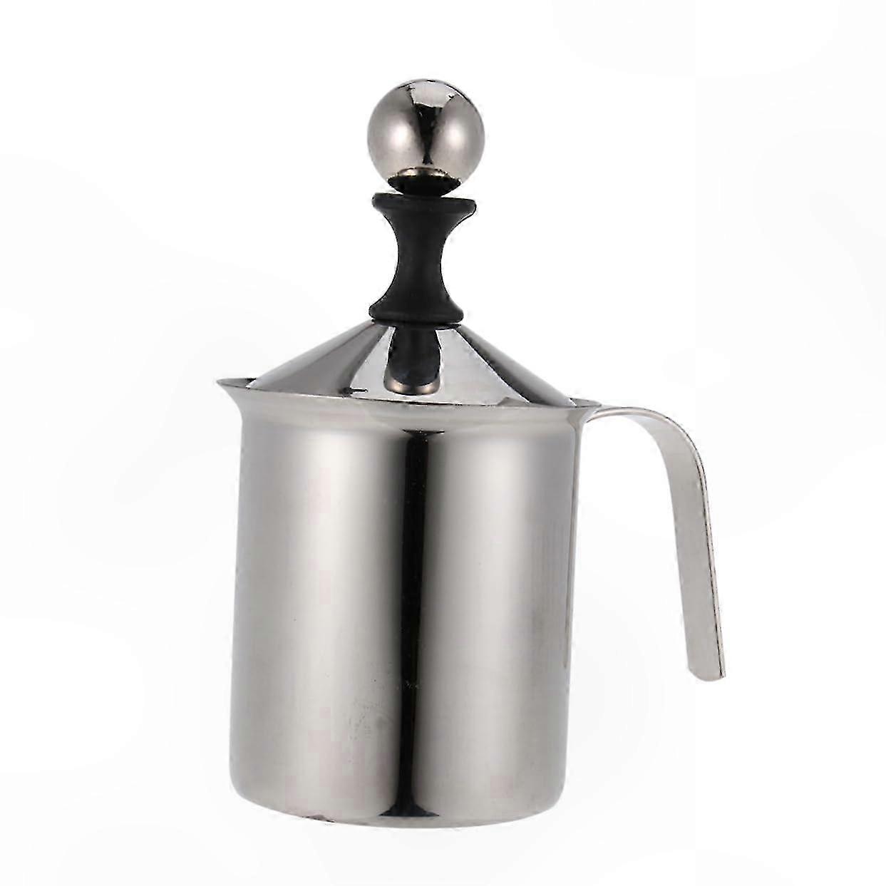 Manual Milk Frother Jug for Coffee Cream and Foam Creation Compatible with Coffee Machines