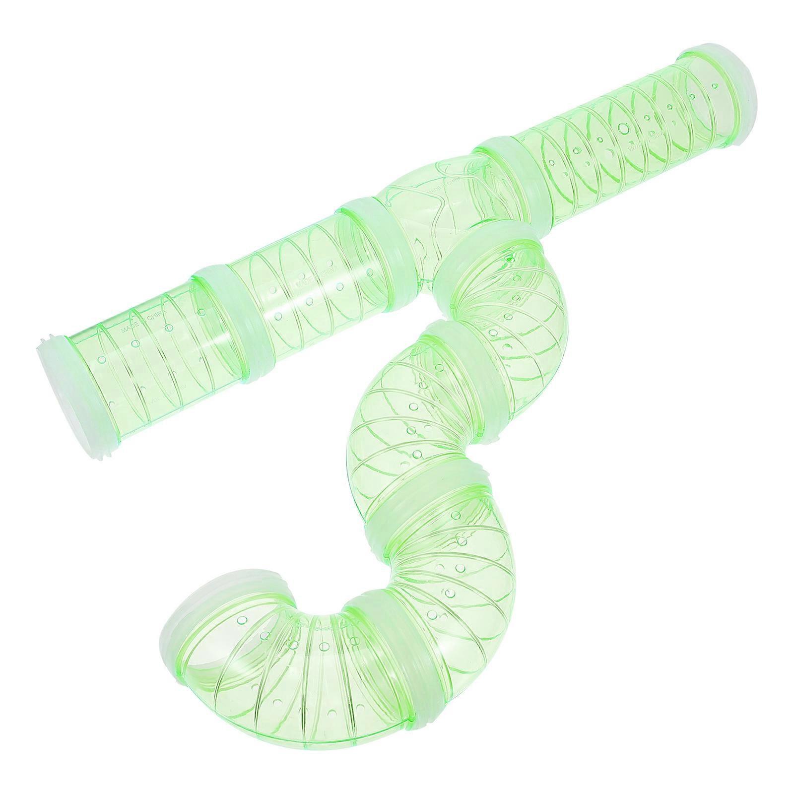 Hamster Plastic Tube for DIY Adventure Use with 4Sets Connection Plates