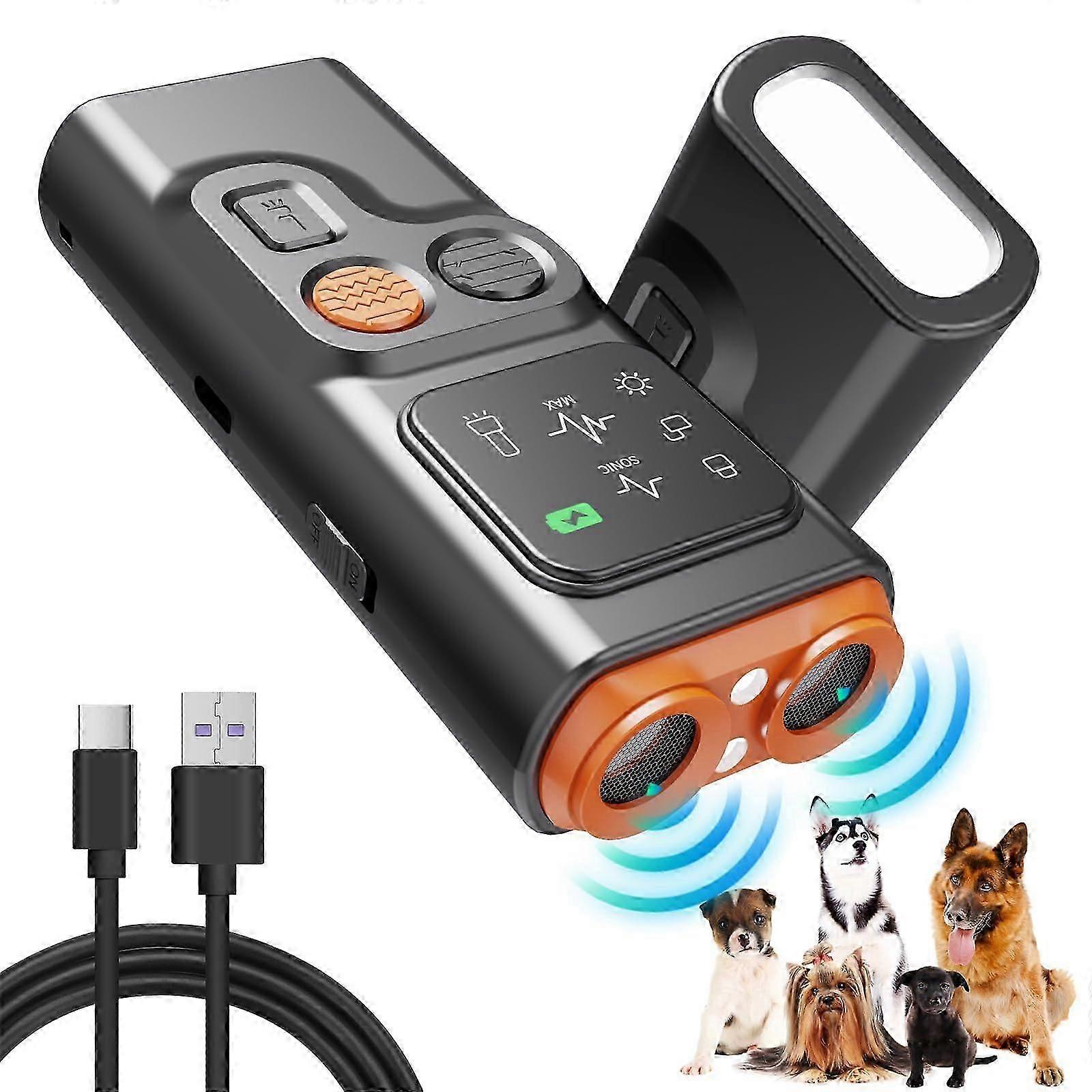 BarkGuard Bark Guard Anti Barking Device for Dogs, with LED Flashlight and HD Display