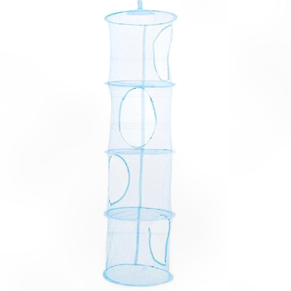 4-Tier Mesh Folding Storage Rack for Kids Toys and Sundries Organization Hanging Basket Solution