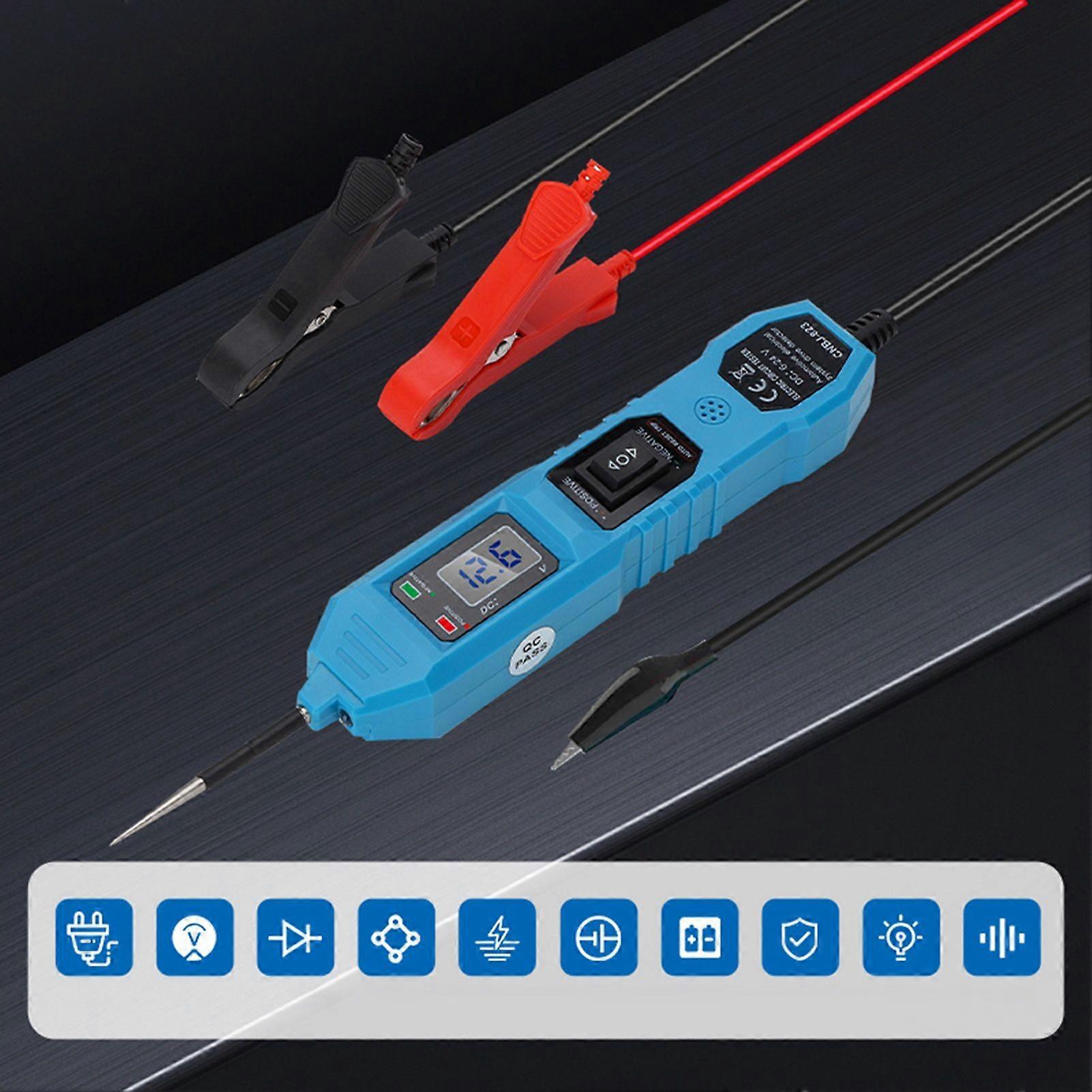 Car Circuit Tester Automotive Multifunction Drive Circuit Probe Tester Electrical System Diagnostic Tool Blue