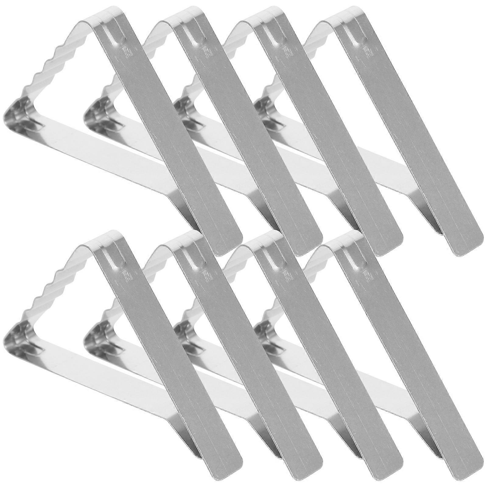 Tablecloth Clips Triangle Tablecloth Clips for Household Use 72Pcs Stainless Steel