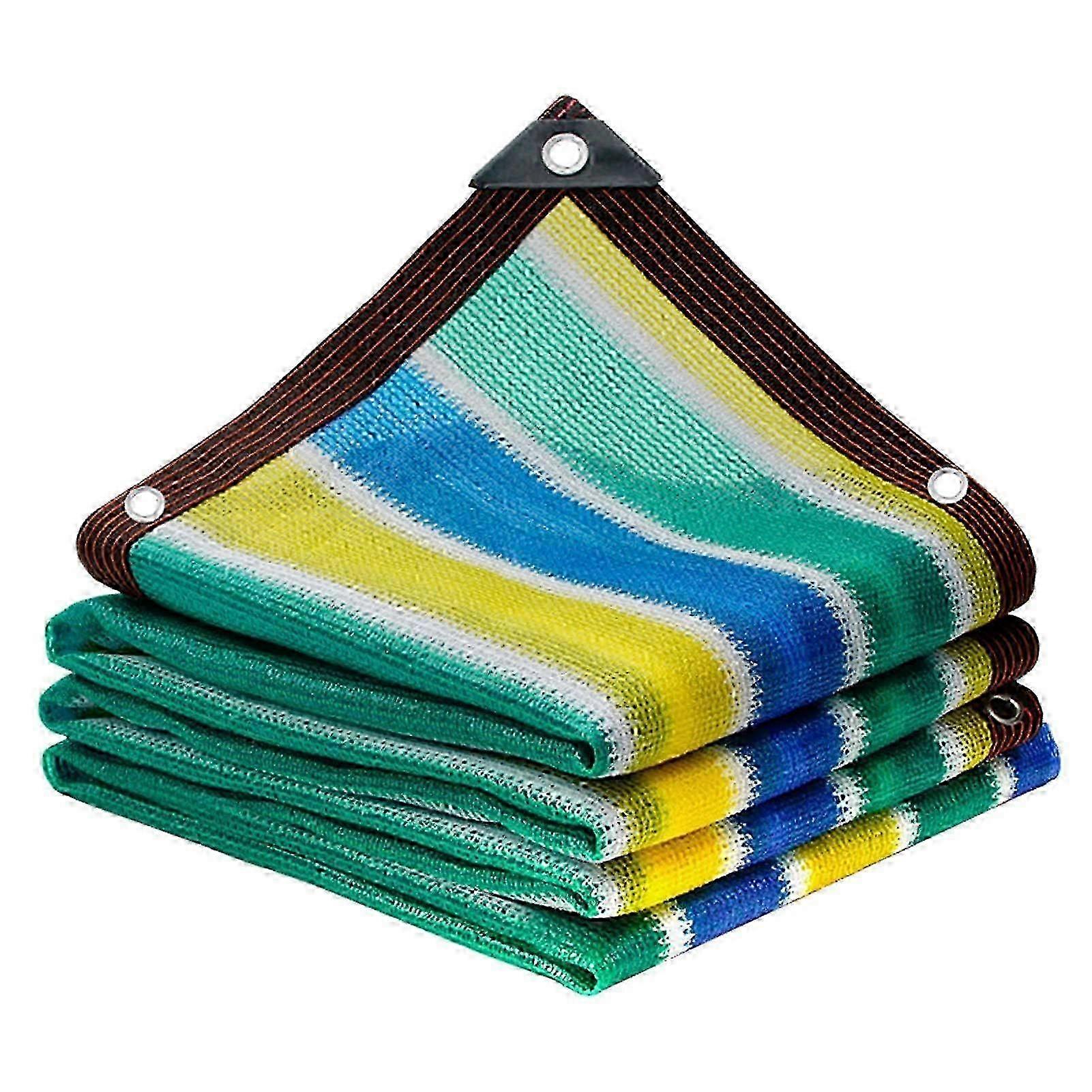 Multicolor 3x4m Rectangular Shade Net for Outdoor Awnings, Pools, Garages