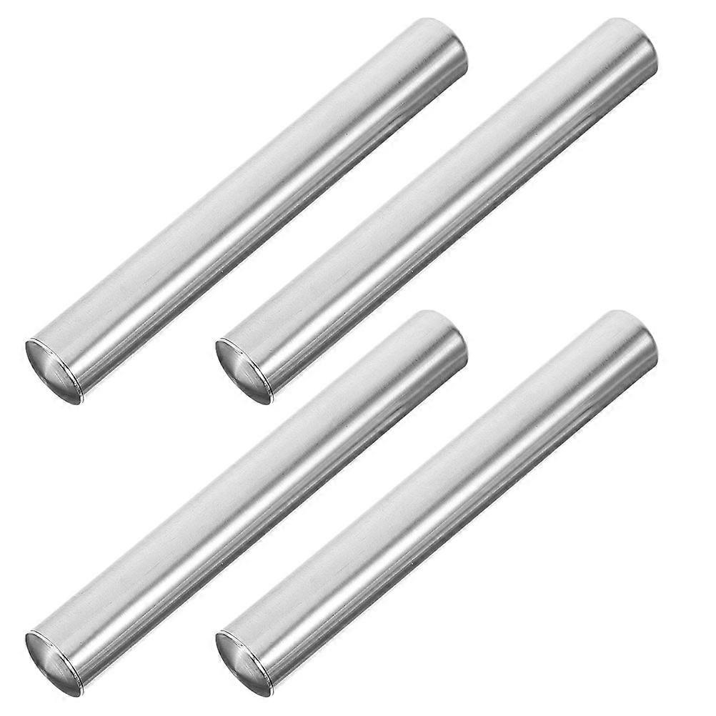 Toilet Brush Pole Attachments Stainless Steel Handle For Toilet Bowl Brush Hotel Use Diameter 16mm 4Pcs