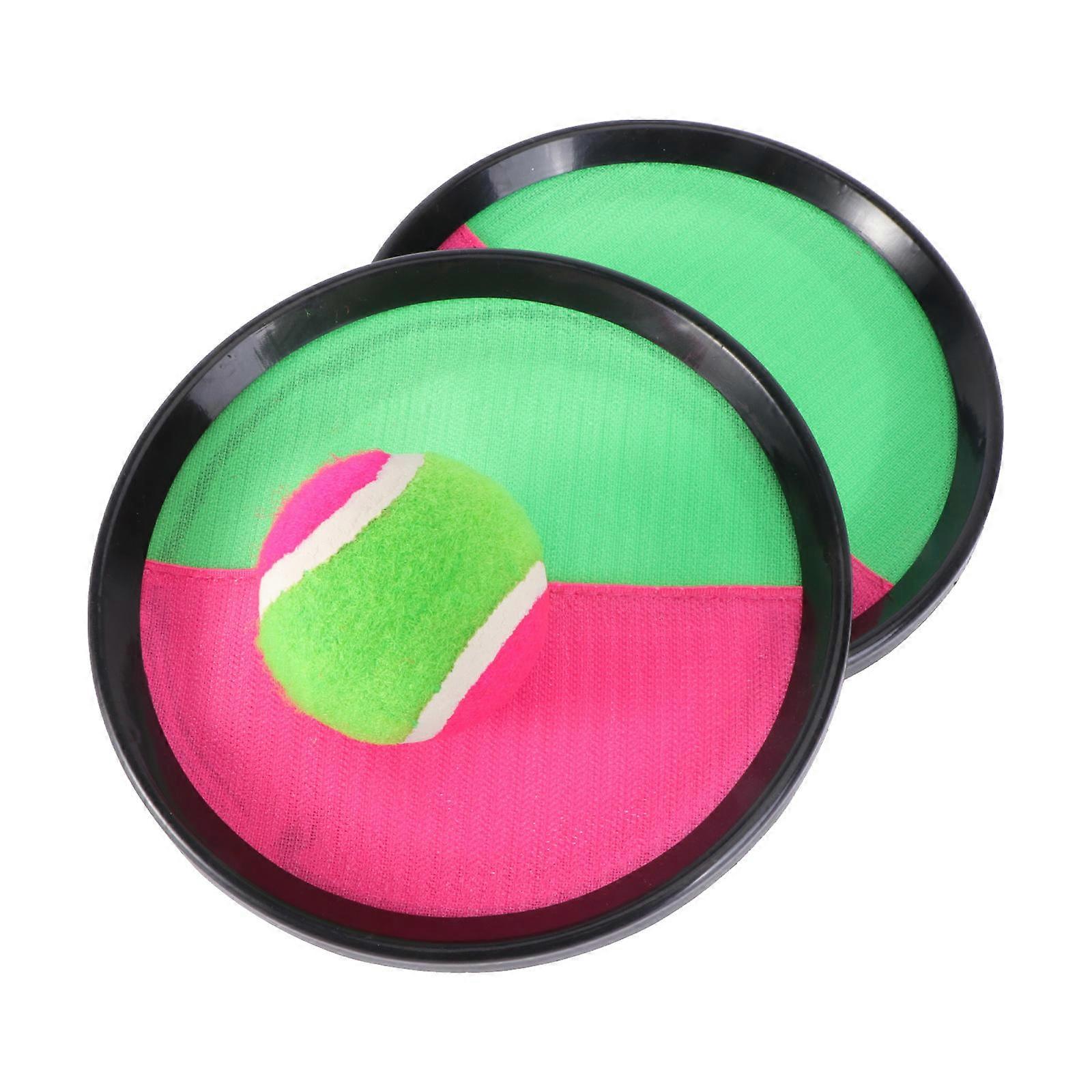 Sticky Paddle Tennis Toy Ball for Toss and Catch Bat Ball Game Set