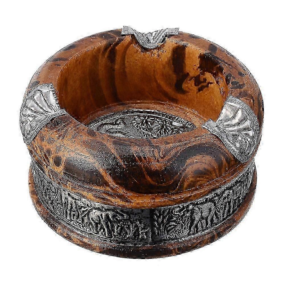 3 tommers askebeger i tre, tobakksbrett, sigarholder, askebeger i tre x