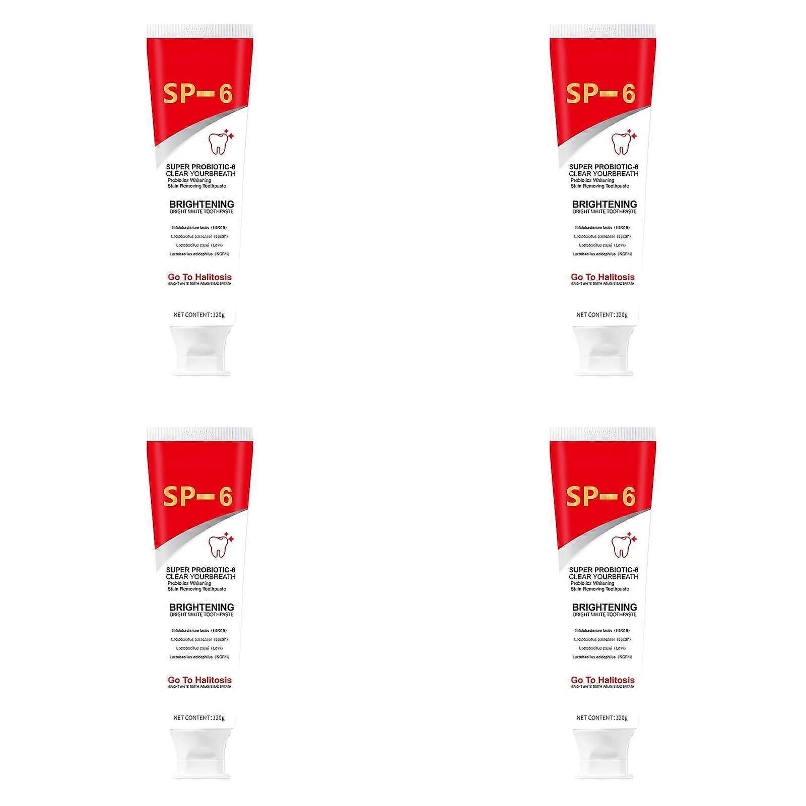 Sp-6 Ultra Toothpaste, Probiotics Bright White Toothpaste, Sp 6 Toothpaste, Ultra Toothpaste Sp-6, Sp-6 Probiotics Toothpaste, Fresh Breath (4pcs)