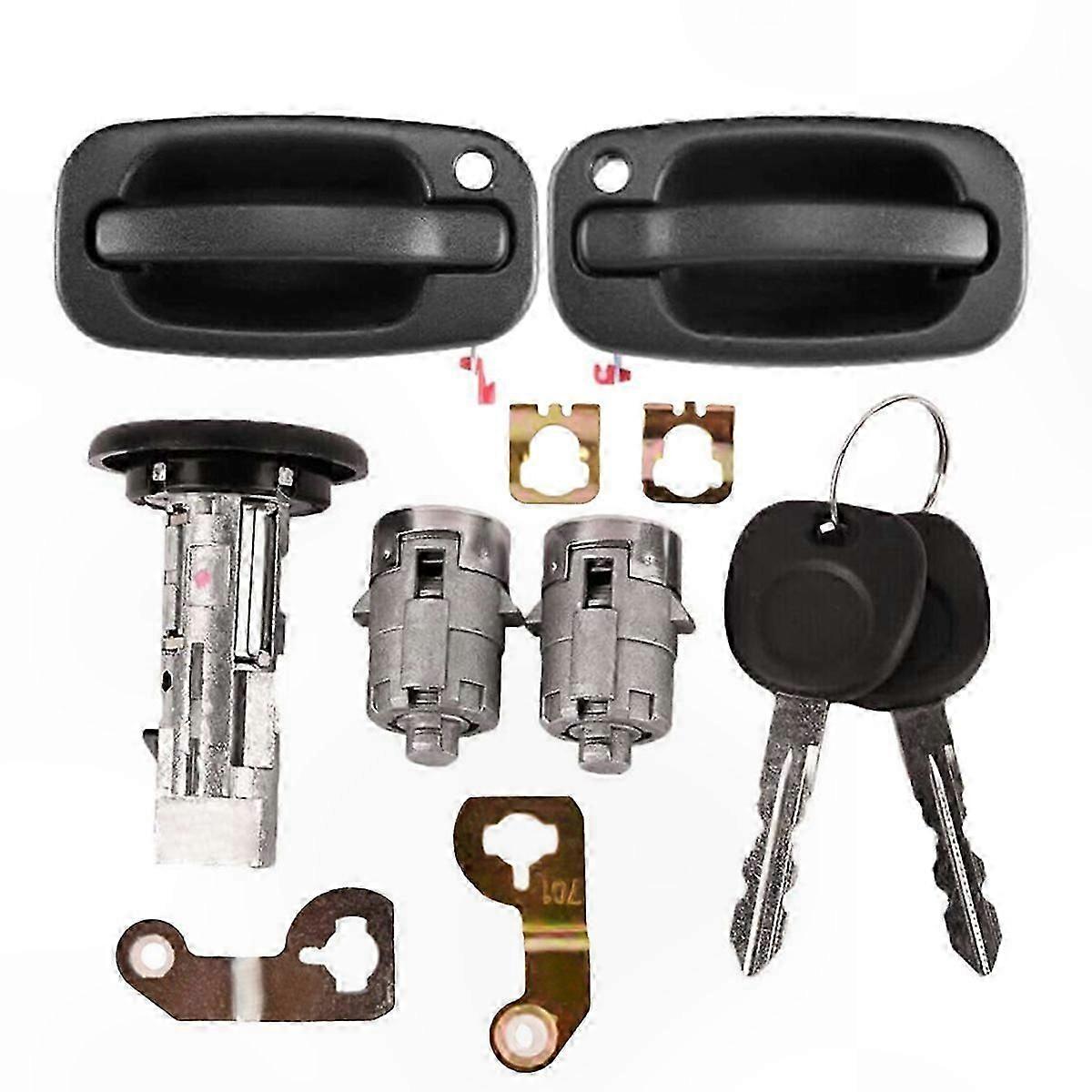 Door Lock and Ignition Switch Cylinder Kit for Vehicles 1999-2006
