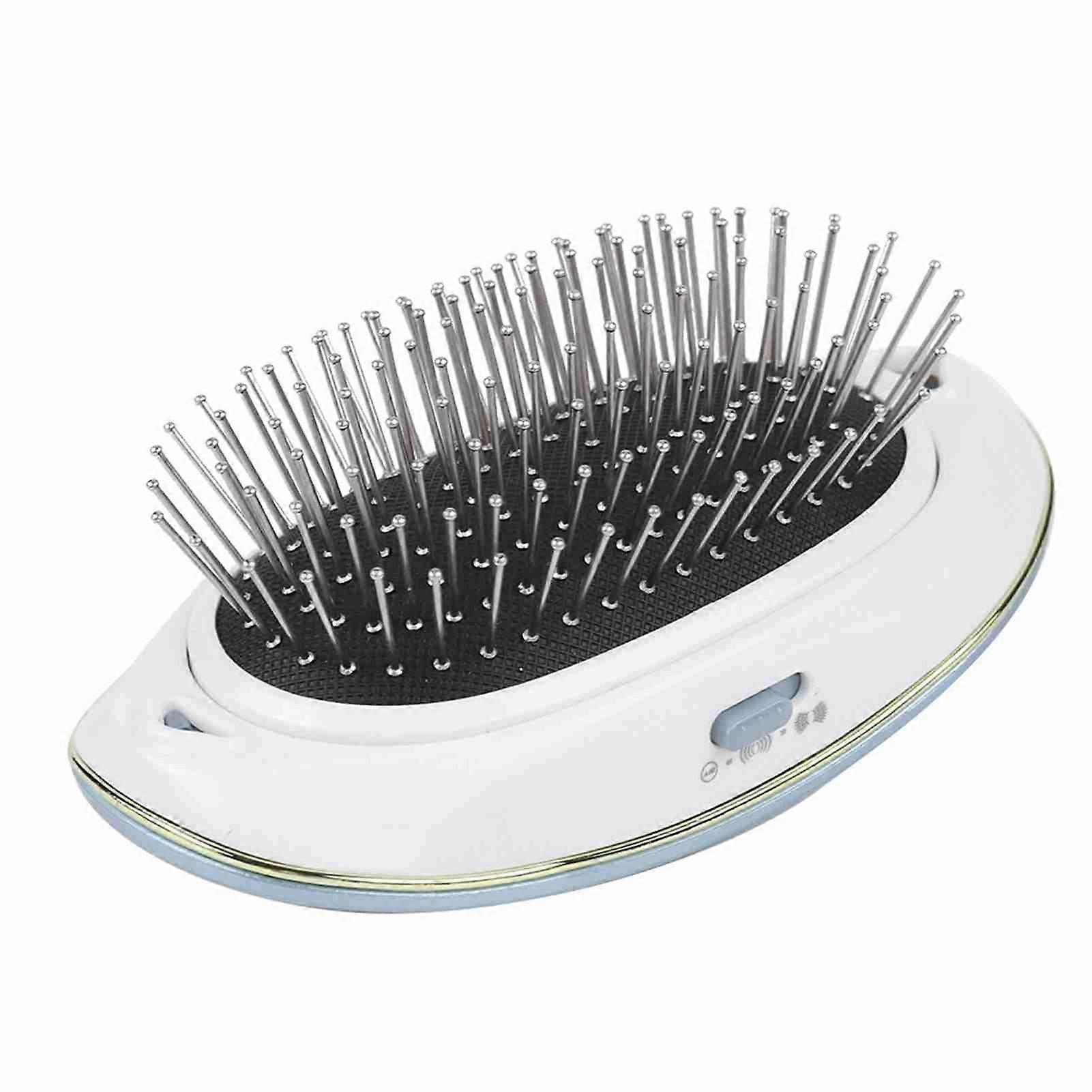 New Negative Ion Anti static Hairbrush Portable Electric Scalp Massage Comb Blue
