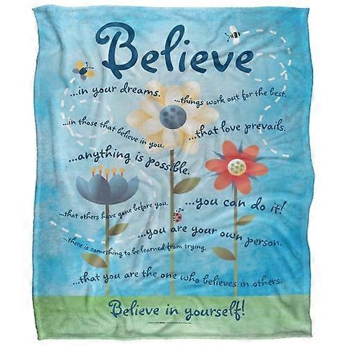 Retrorocket Studio Believe In Yourself Silky Supersoft Blanket