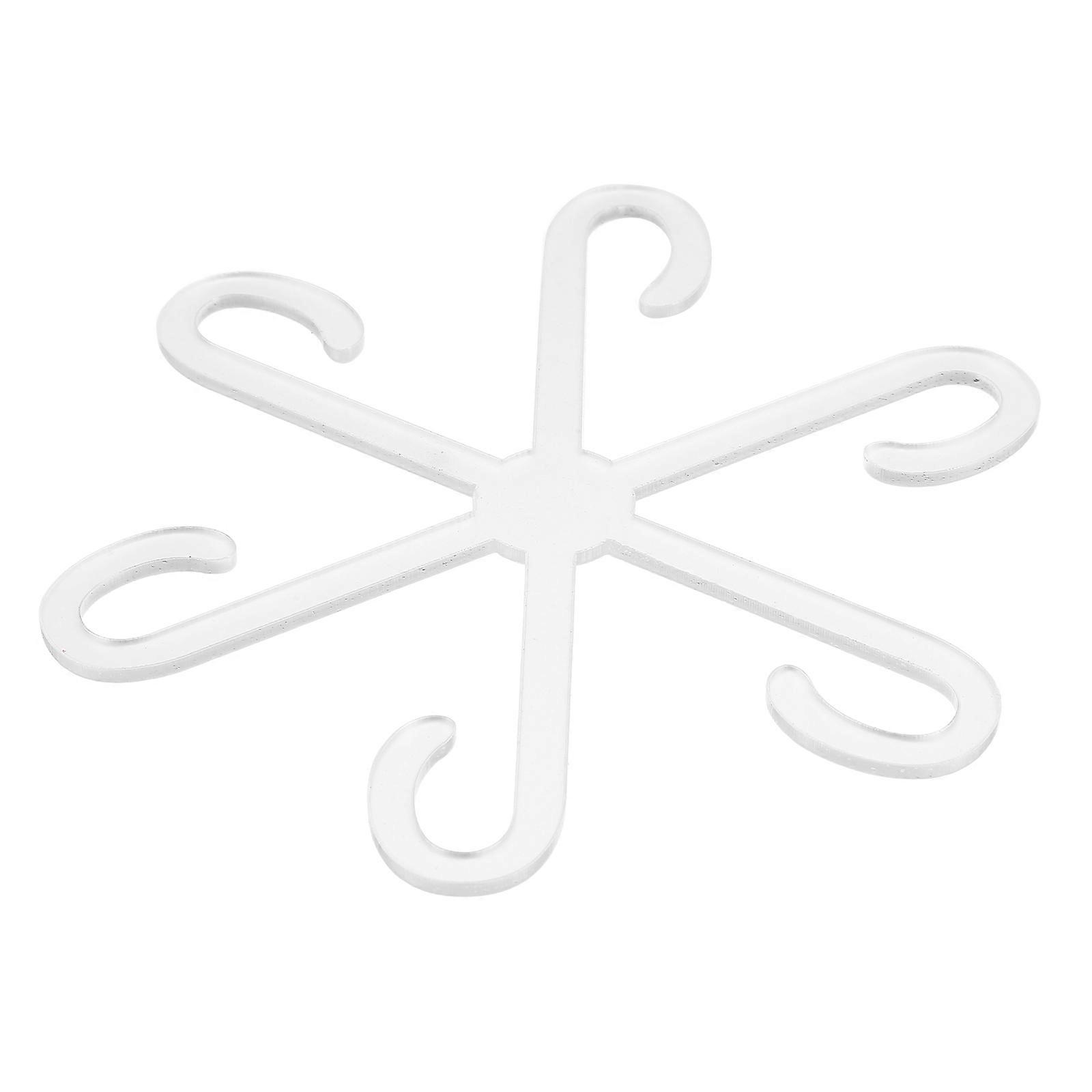 Plant Stem Support Clip Acrylic for Securing Plant Stems 3Pcs Pack