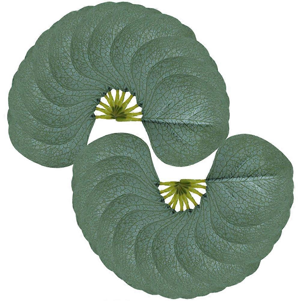 Fake Eucalyptus Leaves Green Artificial Leaves for Decoration 1600Pcs