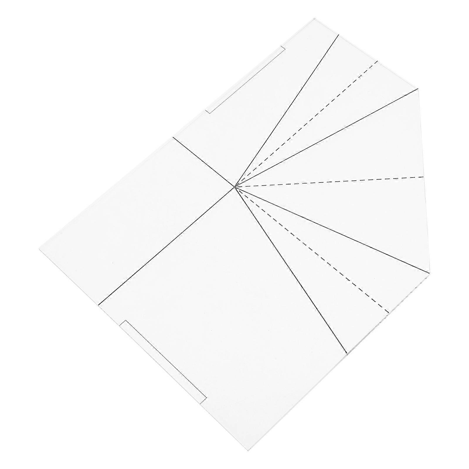 Acrylic Sewing Ruler Foldable Food Basket Template for Sewing 2Pcs