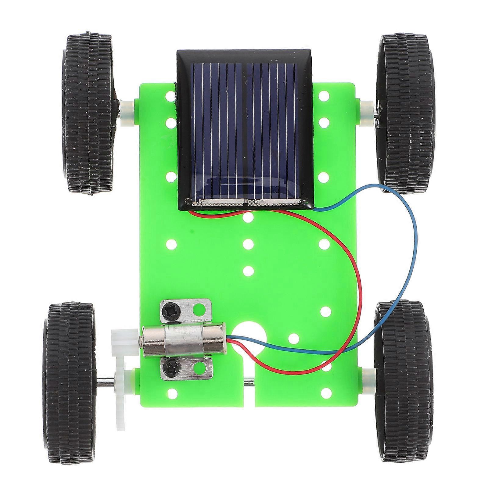 Solar Science Project Kit DIY Car with 10Pcs for Kids Experiment Toy