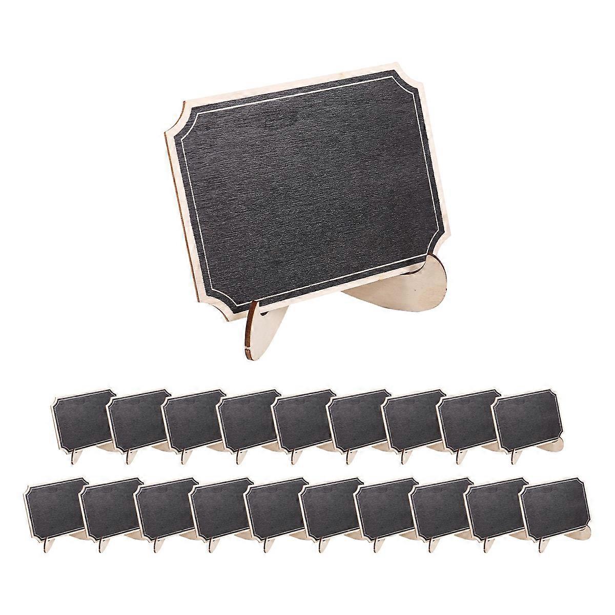 20 Pack Mini with Easels Stand,Little Wood Blackboard