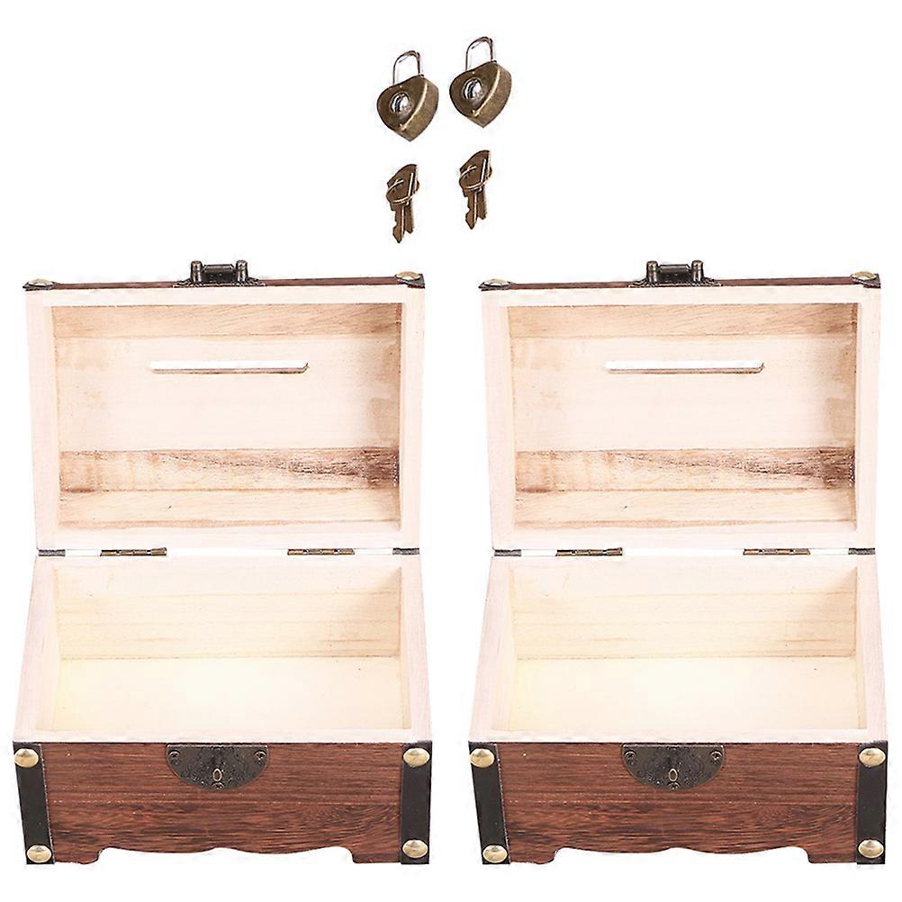 Classic Vintage Style Coin Storage Box For Children And Adults In 17.5X13CM Size With For Savings Habit 4 Pcs