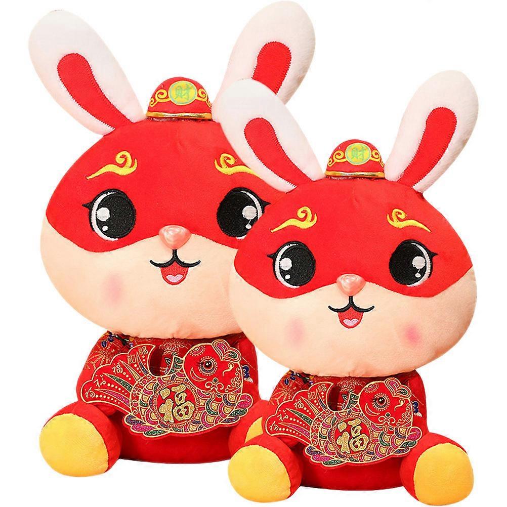 Goldfish Rabbit Plush Doll for Party Use 2Pcs Lovely Rabbit Plush Toys