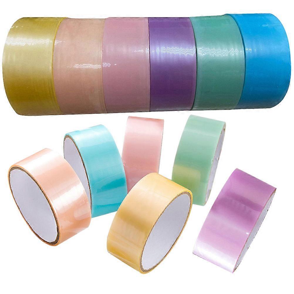 DIY Sticky Tape Colored Adhesive Tapes for Crafts 48 Rolls Assorted Plastic