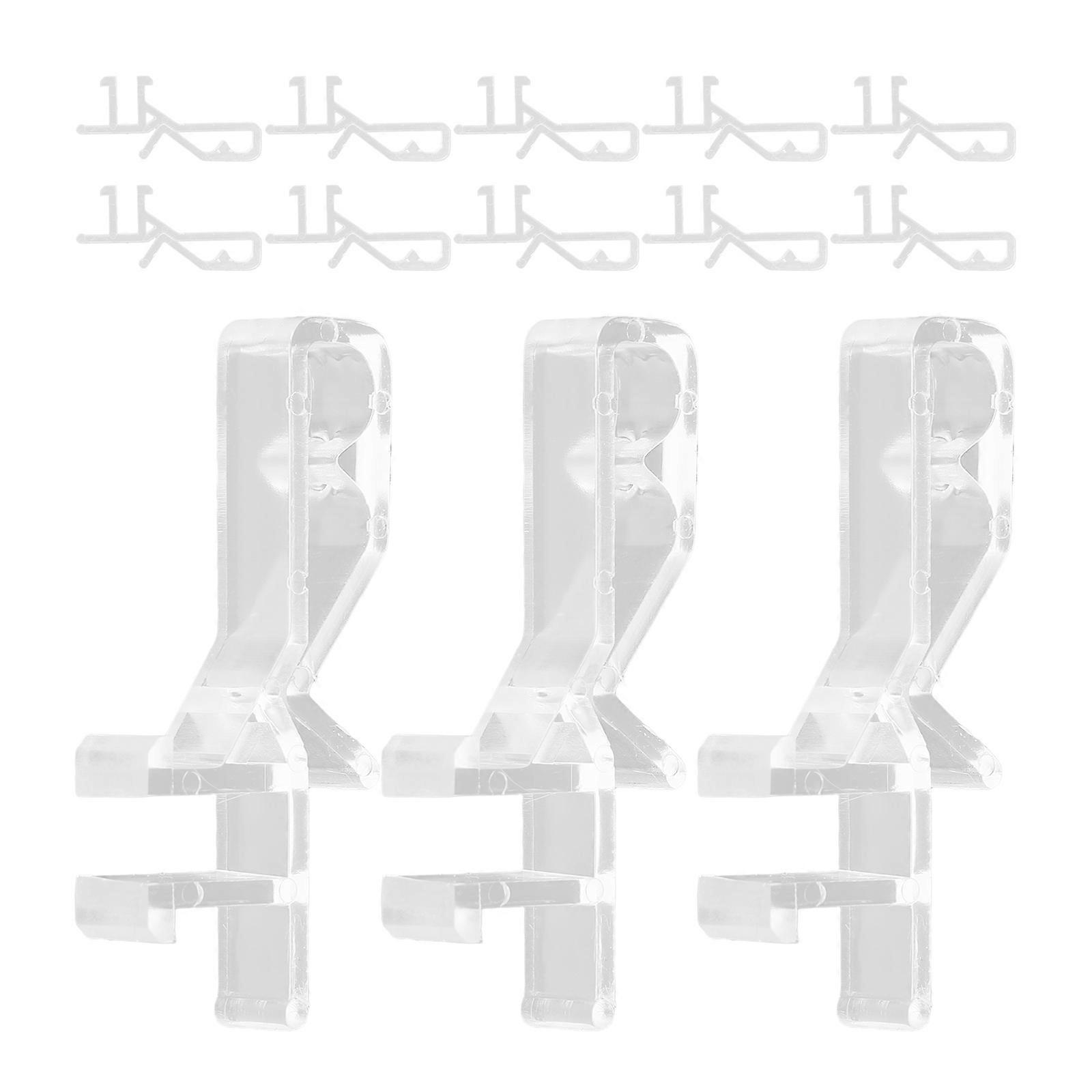 Valance Clamps For Vertical Curtains 100 Pcs Organize Home Decor Rectangular Shape Lightweight