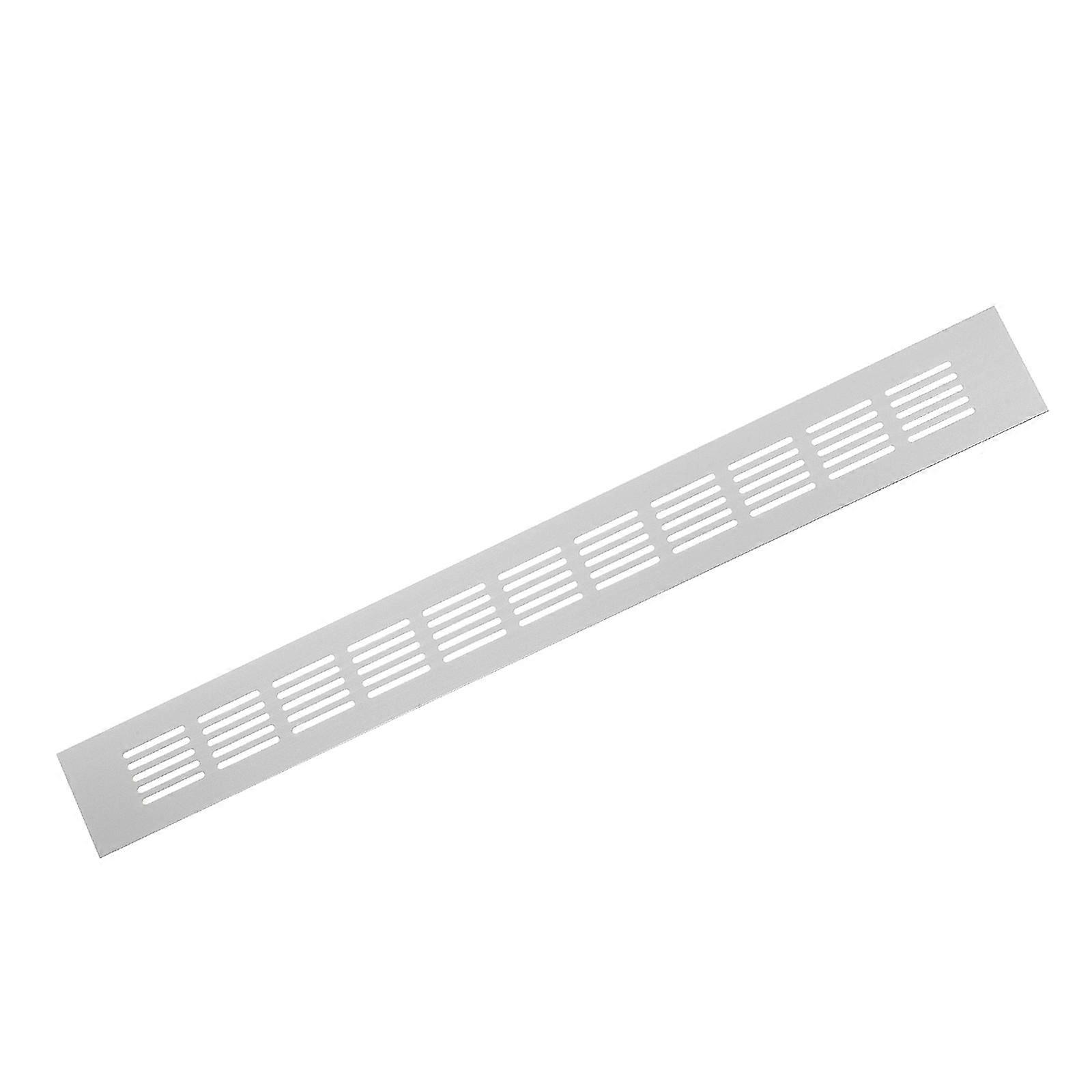 Aluminum Alloy Wardrobe Air Vent for Rectangular Mesh Vent 2Pcs Silver