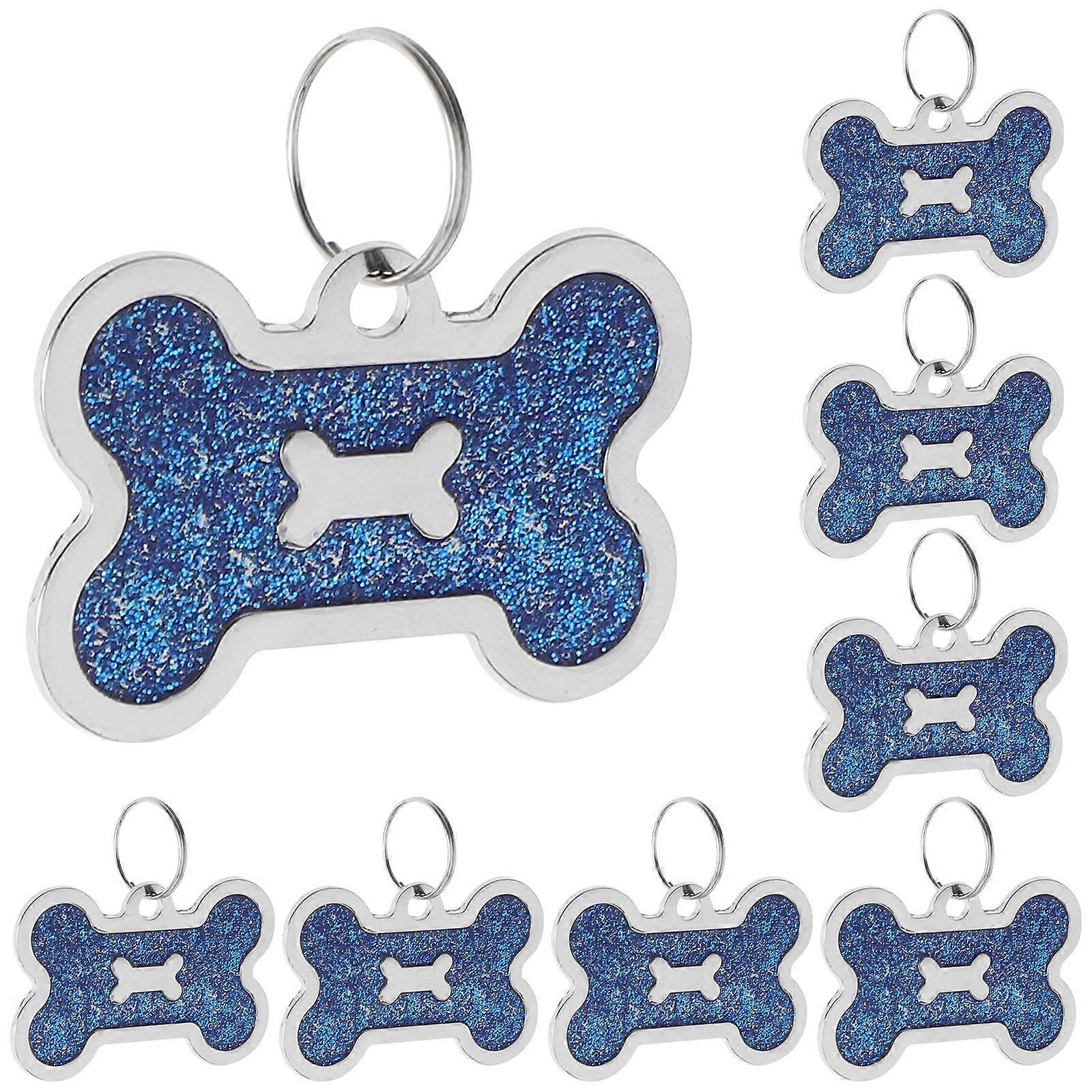 Bone Shape ID Name Tags For Dogs And Cats, Waterproof And Scratch-Resistant Pet Tags For Pet Owners, 4.00X2.60X0.20Cm 40Pcs