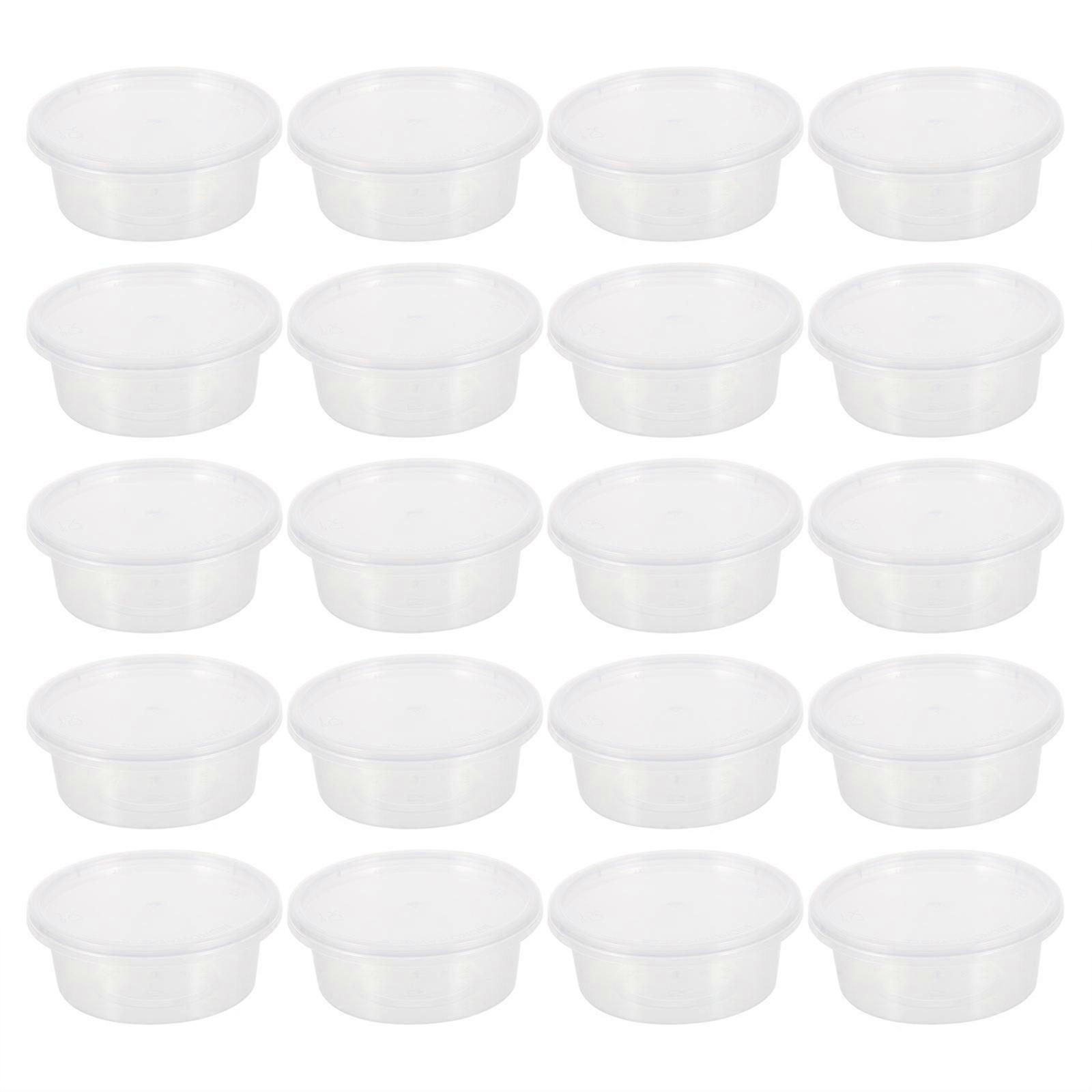 Storage Containers For Food Multipurpose 7.5X7.5CM Transparent Vegetable Packing 100 Sets