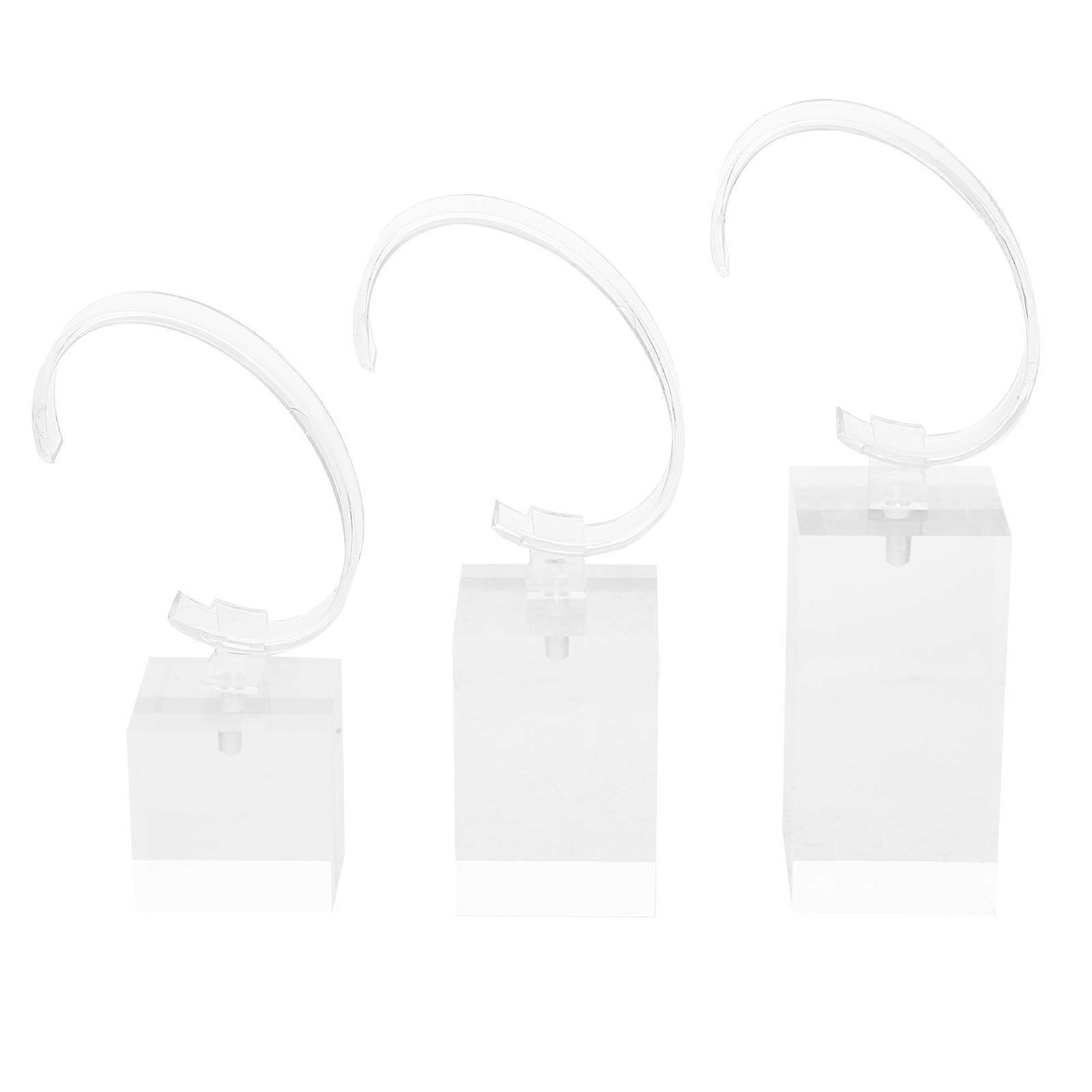 Kids Watch Stand Multi-Function Transparent Bracelet Holders for 6Pcs
