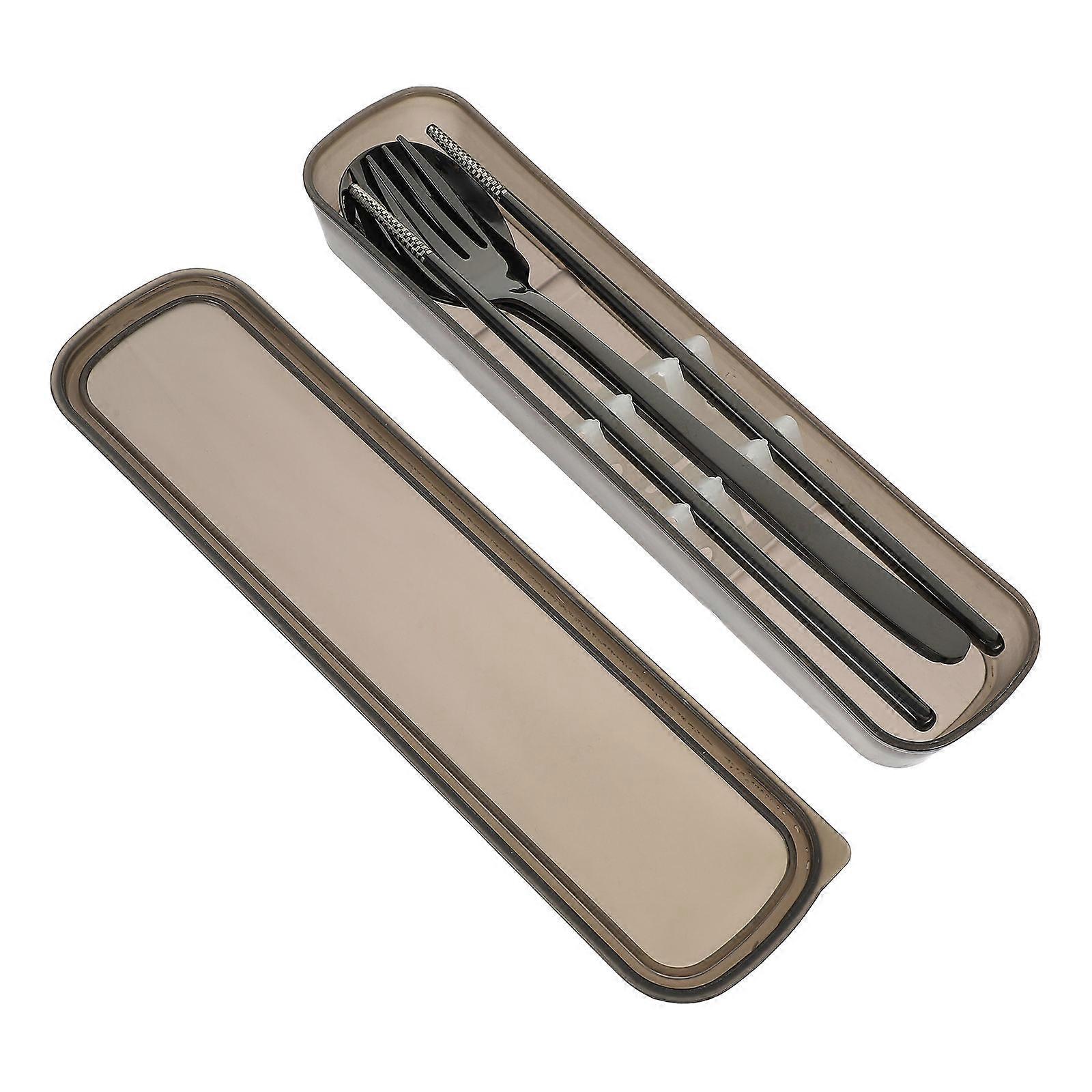 Home Tableware Fork Spoon Chopstick Kit Stainless Steel Set 4Sets