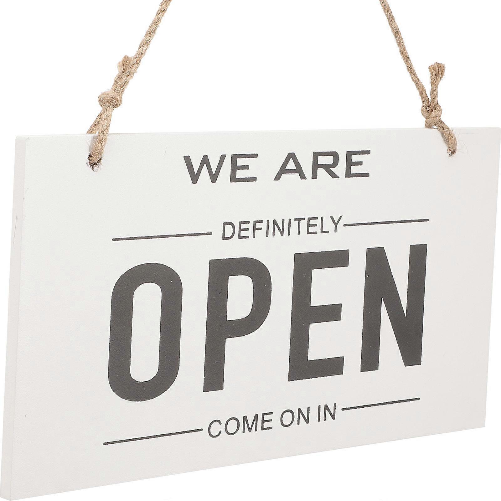 Chic Rectangle Open Closed Sign For Decoration 23x12cm 5Pcs
