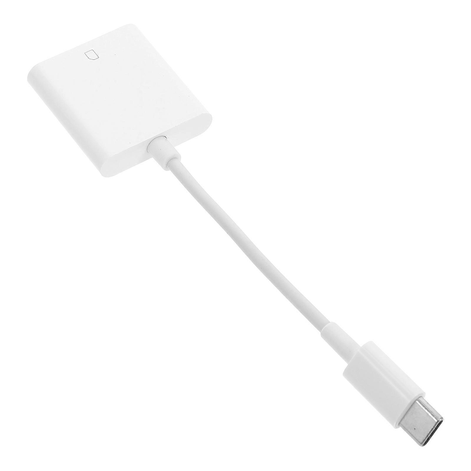 External Memory Card Reader Type C for Tablets 2Pcs Single Slot Portable Adapter
