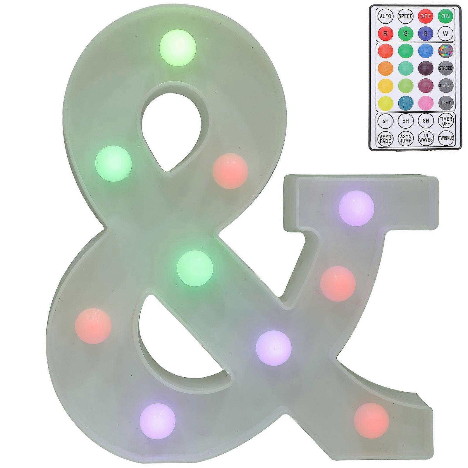 Light Up Letters Battery Powered Decor Letter Lights White 4Pcs