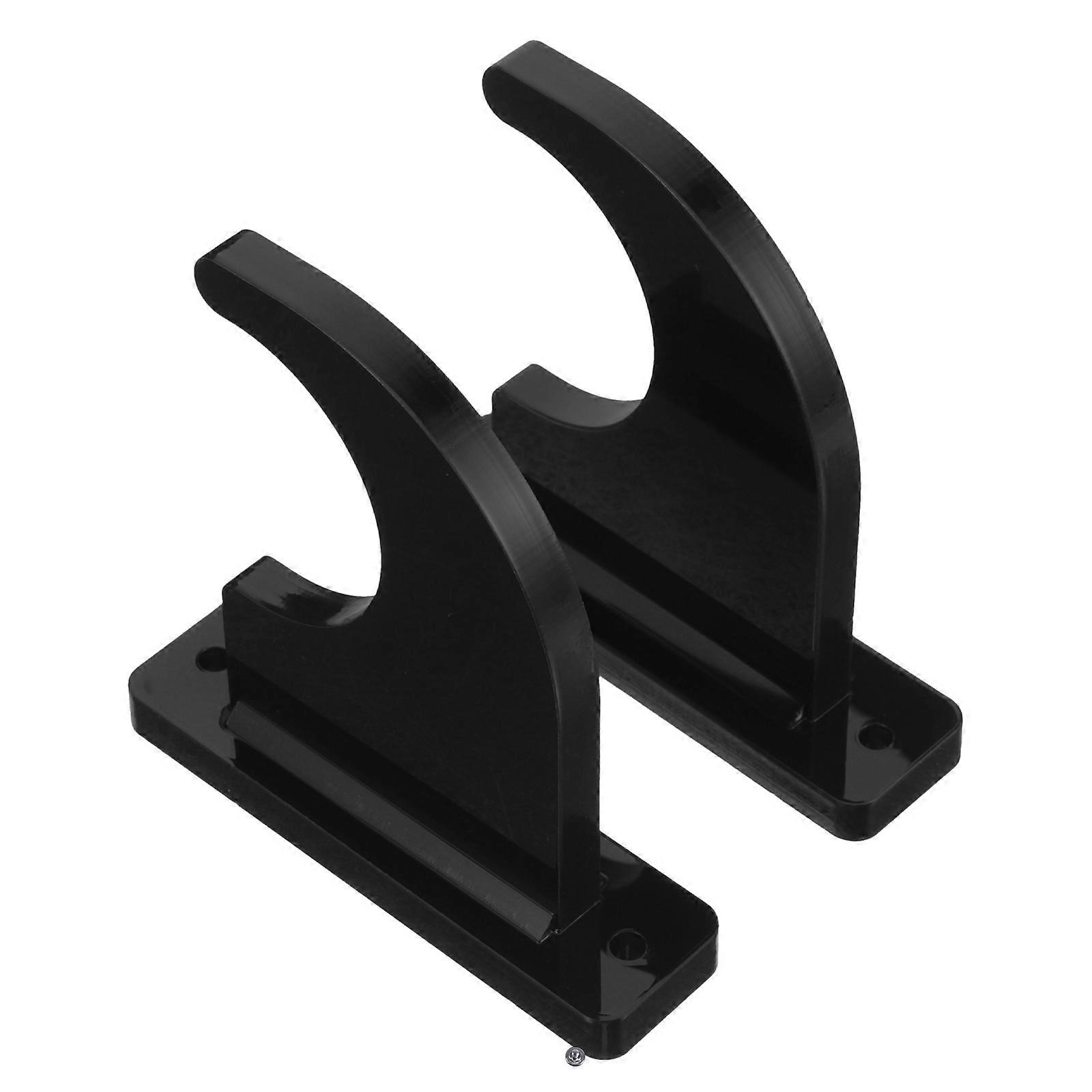 Black Acrylic Guitar Display Stand for Wall Mount 4Pcs Storage