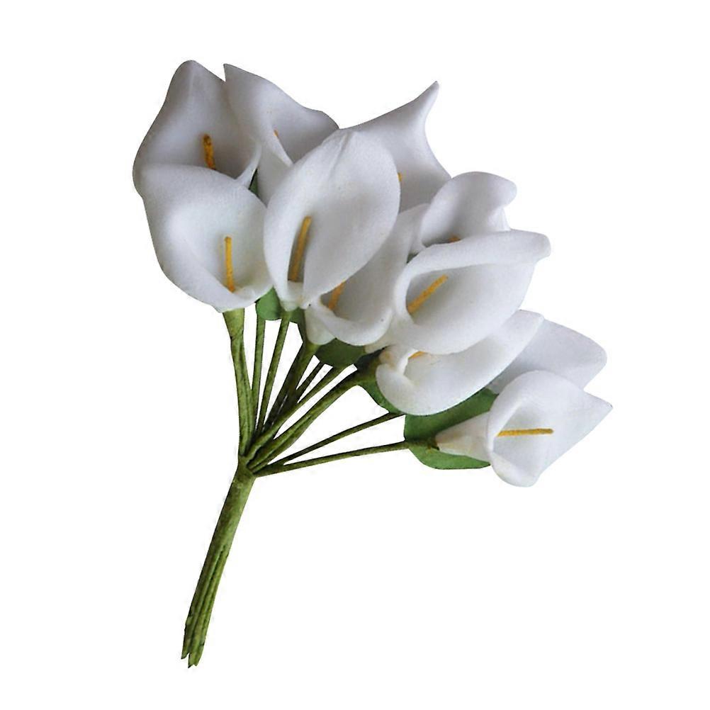 Bouquet Artificial for Decorating 24Pcs White Flowers