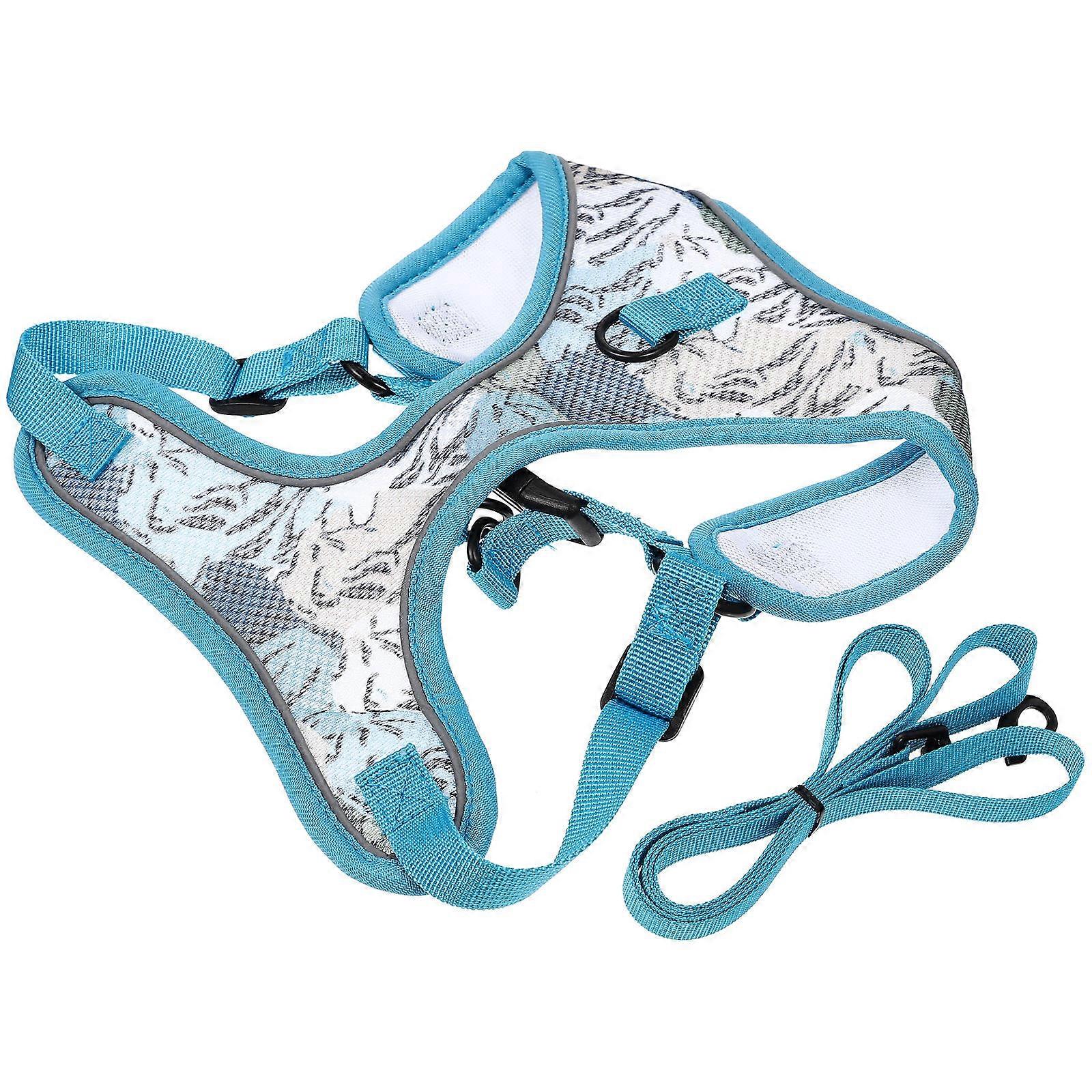Pet Harness Kit Reflective Dog Harness for Safe Walking 4Sets