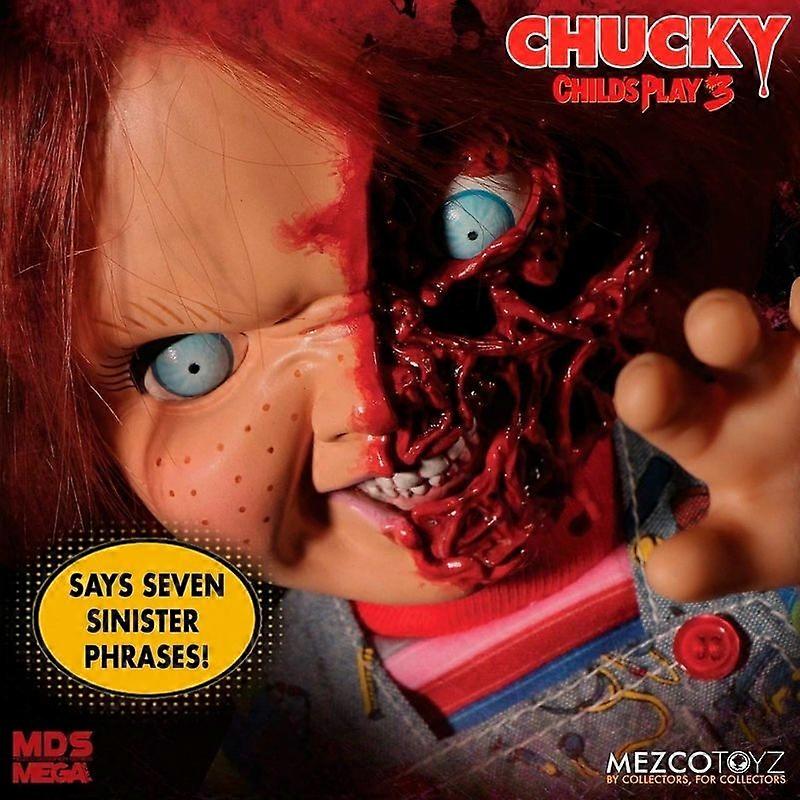 Chucky Talking Figure, 38 cm, Pizza Face Design