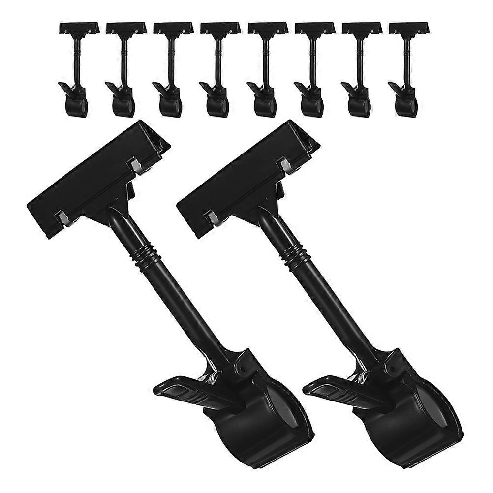 Adjustable Merchandise Sign Clip Display Holder Ideal For Fruit Display In Supermarket And Retail Store With Simple Stylish Design 20Pcs
