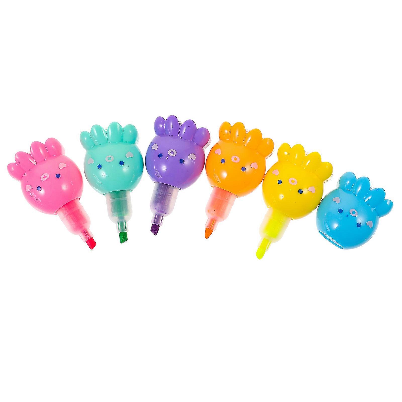 Colorful Highlighter Octopus Splicing Notes Pen for Writing 2Sets