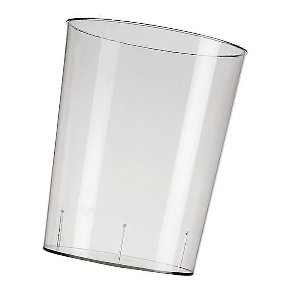 Garbage Bucket Wastepaper Bin for Storage Use 2Pcs Transparent Modern Style Household Trash Can