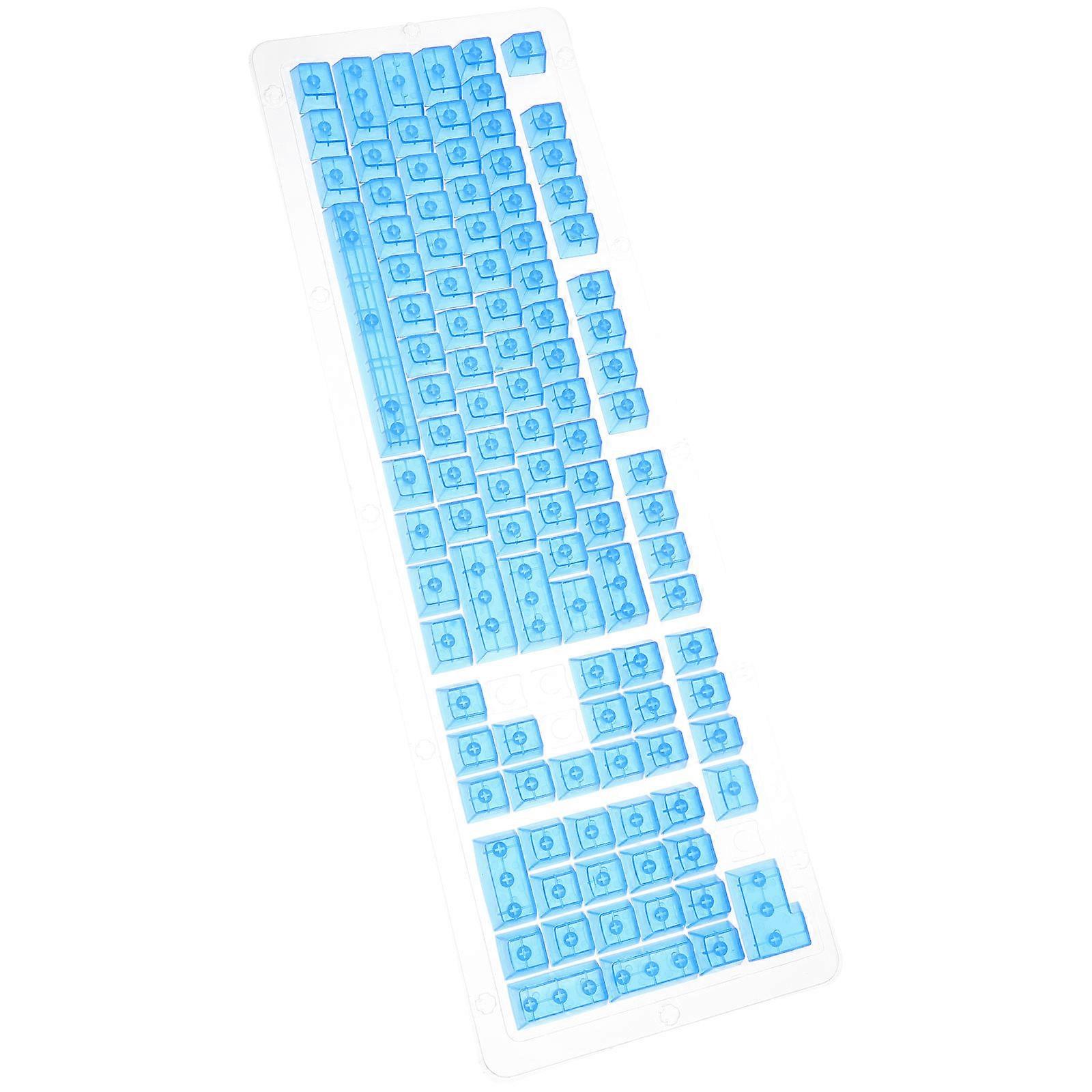 Semi-Transparent Keycaps Mechanical Keyboard Keycaps Replacement 4Sets Durable ABS