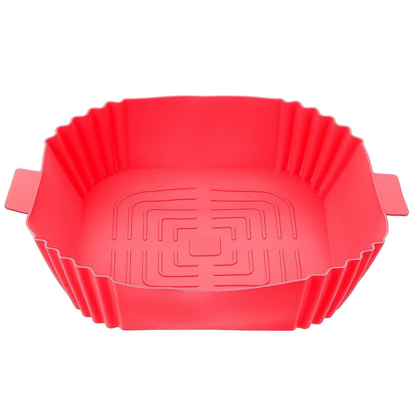 Reusable Air Fryer Baking Mat 2Pcs Non-Stick Silicone Liner Protects Air Fryer From Stains For Households