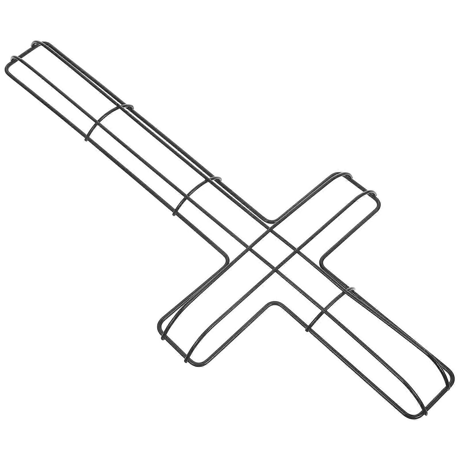 3Pcs Iron Wreath Frame for DIY Cross Shape Floral Decoration Frames