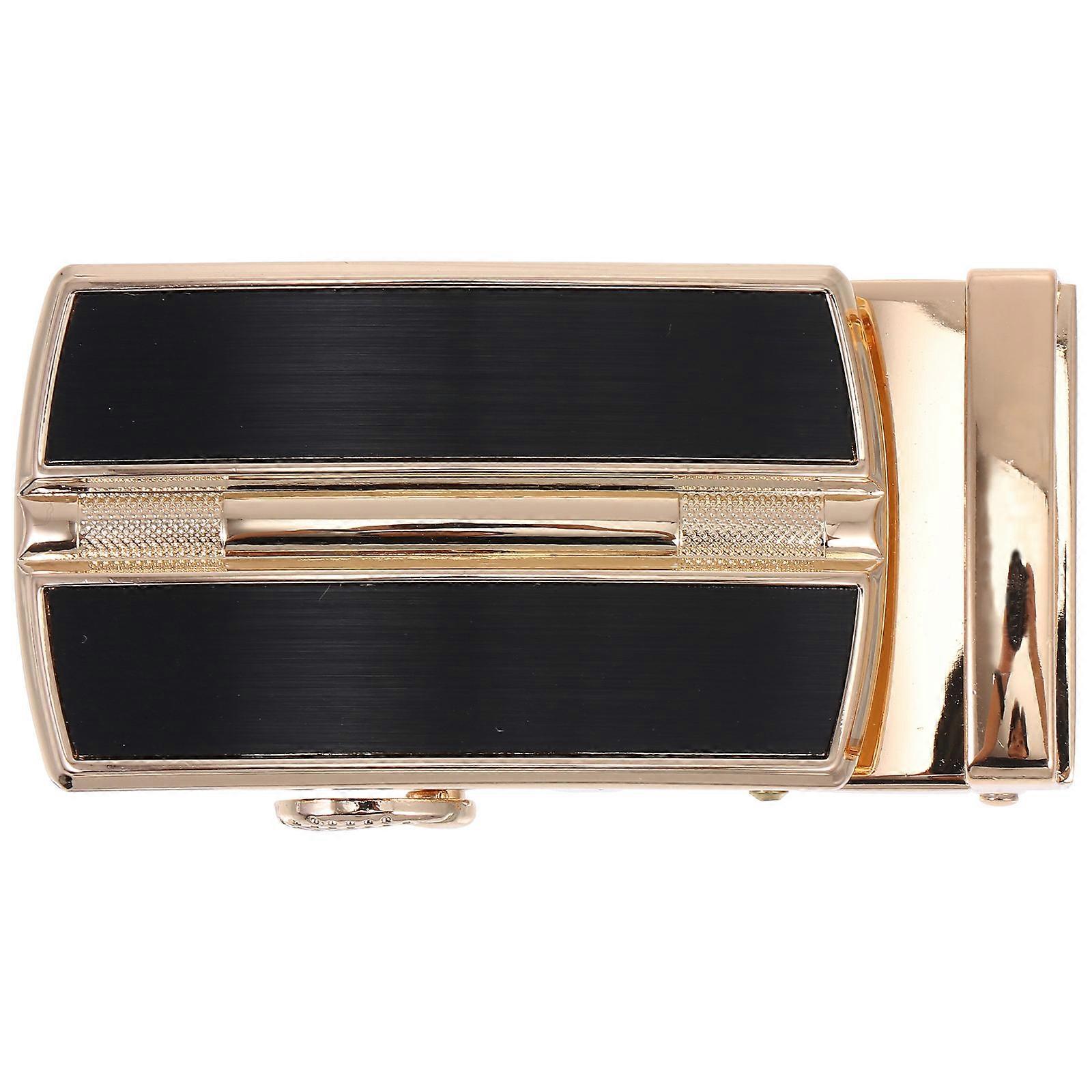 Alloy Belt Buckle Men Belt Fastener Simple Automatic 2Pcs Golden Color