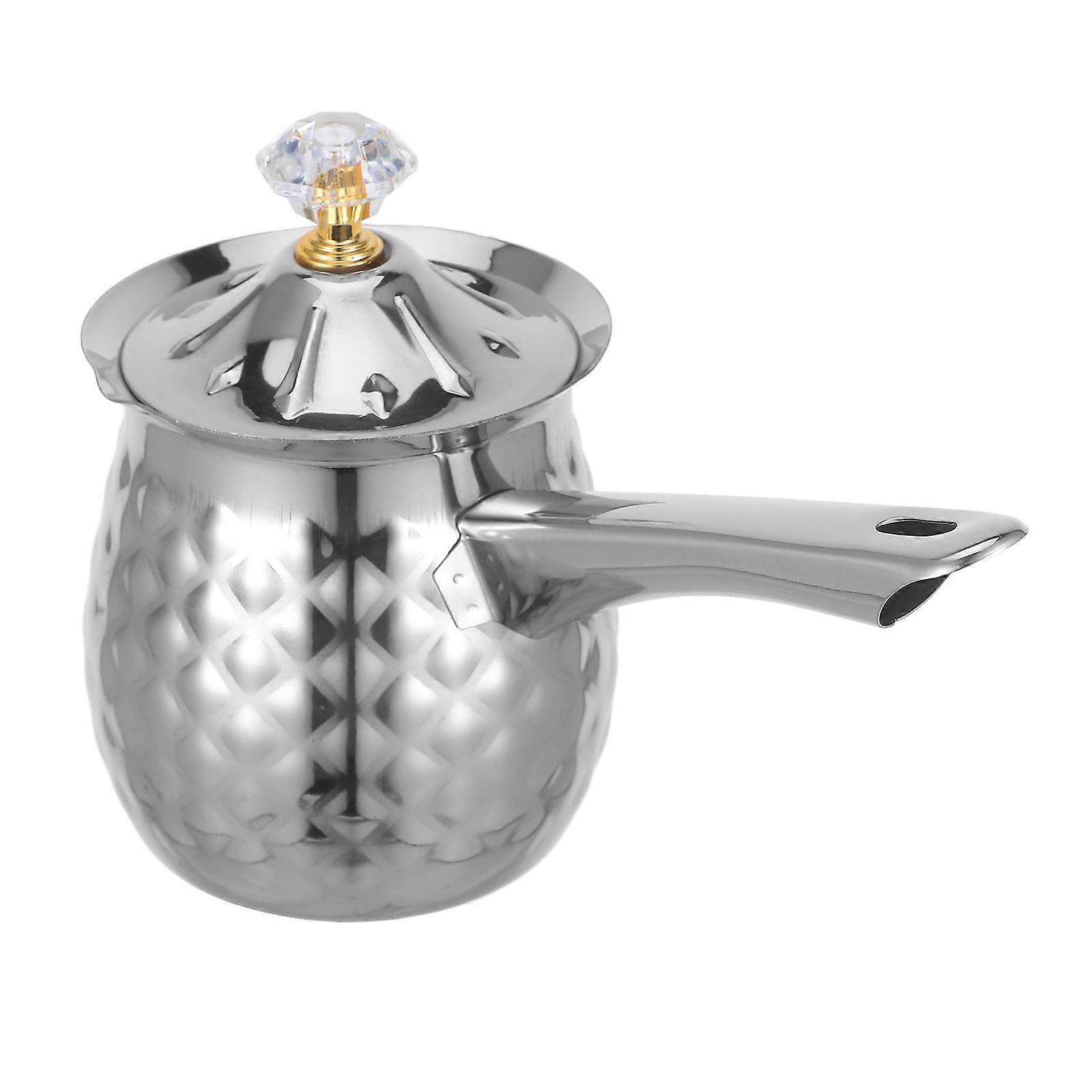 Household Frothing Pitcher Frothing Cup for Daily Use 4Pcs Silver