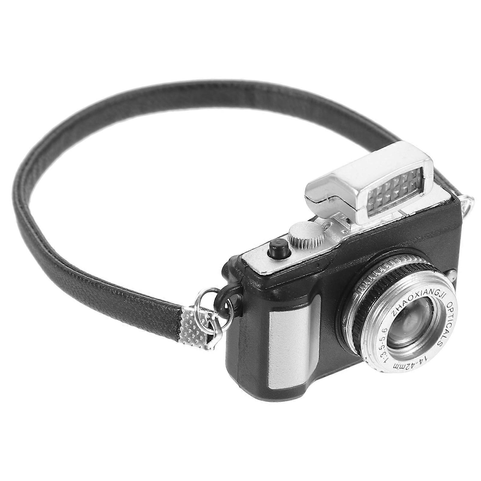 Ferencaa Small Camera Model Desktop Camera Ornament Showcase Bar Decor Kid Camera Toy